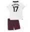 Strój piłkarski Manchester City Kevin De Bruyne #17 Koszulka Wyjazdowej dziecięce 2023-24 Krótki Rękaw (+ Krótkie spodenki)