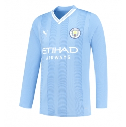 Strój piłkarski Manchester City Koszulka Podstawowej 2023-24 Długi Rękaw