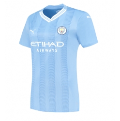 Strój piłkarski Manchester City Koszulka Podstawowej damskie 2023-24 Krótki Rękaw