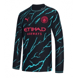 Strój piłkarski Manchester City Koszulka Trzeciej 2023-24 Długi Rękaw