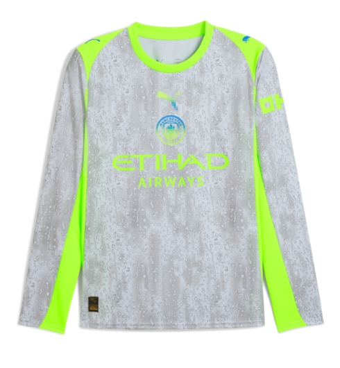 Strój piłkarski Manchester City Koszulka Trzeciej 2025-26 Długi Rękaw Strój piłkarski Manchester City Koszulka Trzeciej 2025-26 Długi Rękaw