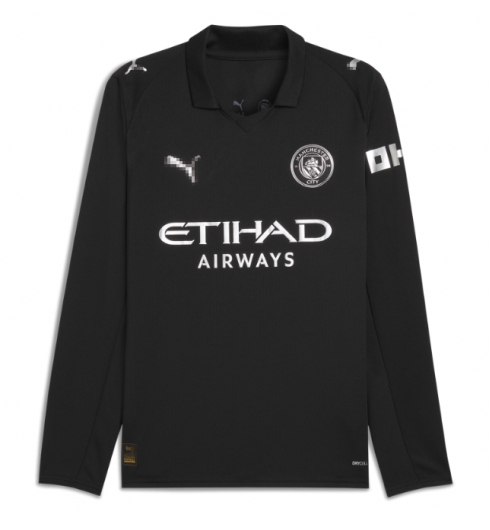 Strój piłkarski Manchester City Koszulka Wyjazdowej 2025-26 Długi Rękaw Strój piłkarski Manchester City Koszulka Wyjazdowej 2025-26 Długi Rękaw