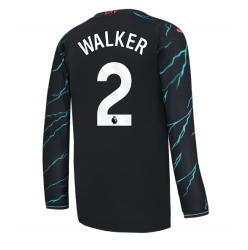 Strój piłkarski Manchester City Kyle Walker #2 Koszulka Trzeciej 2023-24 Długi Rękaw
