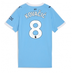 Strój piłkarski Manchester City Mateo Kovacic #8 Koszulka Podstawowej damskie 2025-26 Krótki Rękaw