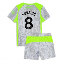 Strój piłkarski Manchester City Mateo Kovacic #8 Koszulka Trzeciej dziecięce 2025-26 Krótki Rękaw (+ Krótkie spodenki)
