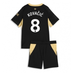 Strój piłkarski Manchester City Mateo Kovacic #8 Koszulka Wyjazdowej dziecięce 2026-27 Krótki Rękaw (+ Krótkie spodenki)