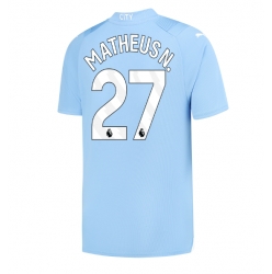 Strój piłkarski Manchester City Matheus Nunes #27 Koszulka Podstawowej 2023-24 Krótki Rękaw