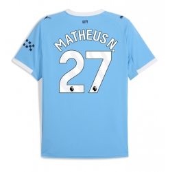 Strój piłkarski Manchester City Matheus Nunes #27 Koszulka Podstawowej 2025-26 Krótki Rękaw