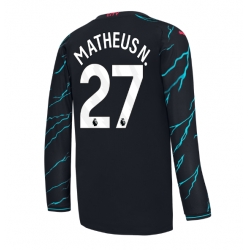 Strój piłkarski Manchester City Matheus Nunes #27 Koszulka Trzeciej 2023-24 Długi Rękaw