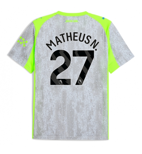 Strój piłkarski Manchester City Matheus Nunes #27 Koszulka Trzeciej 2025-26 Krótki Rękaw Strój piłkarski Manchester City Matheus Nunes #27 Koszulka Trzeciej 2025-26 Krótki Rękaw
