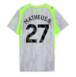 Strój piłkarski Manchester City Matheus Nunes #27 Koszulka Trzeciej damskie 2025-26 Krótki Rękaw