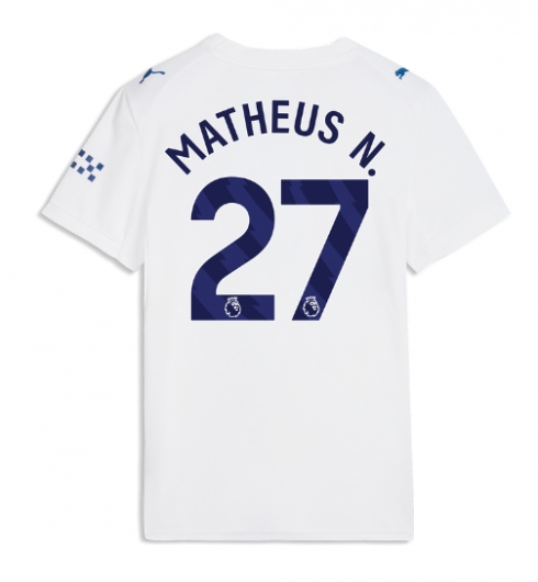 Strój piłkarski Manchester City Matheus Nunes #27 Koszulka Trzeciej damskie 2026-27 Krótki Rękaw Strój piłkarski Manchester City Matheus Nunes #27 Koszulka Trzeciej damskie 2026-27 Krótki Rękaw