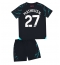 Strój piłkarski Manchester City Matheus Nunes #27 Koszulka Trzeciej dziecięce 2023-24 Krótki Rękaw (+ Krótkie spodenki)