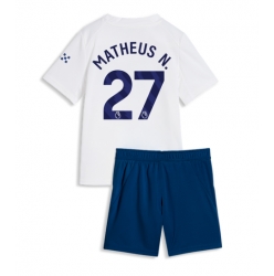 Strój piłkarski Manchester City Matheus Nunes #27 Koszulka Trzeciej dziecięce 2026-27 Krótki Rękaw (+ Krótkie spodenki)