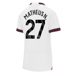 Strój piłkarski Manchester City Matheus Nunes #27 Koszulka Wyjazdowej damskie 2023-24 Krótki Rękaw