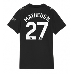 Strój piłkarski Manchester City Matheus Nunes #27 Koszulka Wyjazdowej damskie 2025-26 Krótki Rękaw