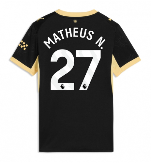 Strój piłkarski Manchester City Matheus Nunes #27 Koszulka Wyjazdowej damskie 2026-27 Krótki Rękaw Strój piłkarski Manchester City Matheus Nunes #27 Koszulka Wyjazdowej damskie 2026-27 Krótki Rękaw