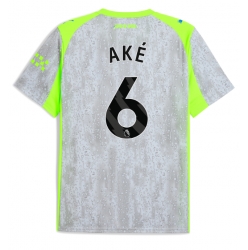 Strój piłkarski Manchester City Nathan Ake #6 Koszulka Trzeciej 2025-26 Krótki Rękaw