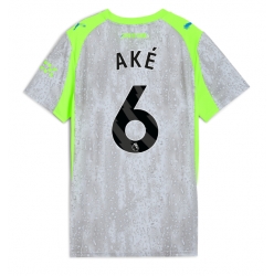 Strój piłkarski Manchester City Nathan Ake #6 Koszulka Trzeciej damskie 2025-26 Krótki Rękaw