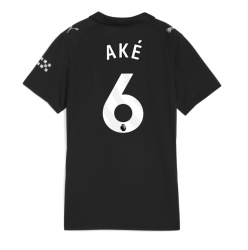 Strój piłkarski Manchester City Nathan Ake #6 Koszulka Wyjazdowej damskie 2025-26 Krótki Rękaw
