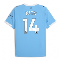 Strój piłkarski Manchester City Nico Gonzalez #14 Koszulka Podstawowej 2025-26 Krótki Rękaw