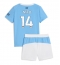 Strój piłkarski Manchester City Nico Gonzalez #14 Koszulka Podstawowej dziecięce 2025-26 Krótki Rękaw (+ Krótkie spodenki)