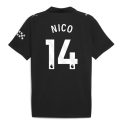 Strój piłkarski Manchester City Nico Gonzalez #14 Koszulka Wyjazdowej 2025-26 Krótki Rękaw