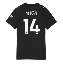 Strój piłkarski Manchester City Nico Gonzalez #14 Koszulka Wyjazdowej damskie 2025-26 Krótki Rękaw