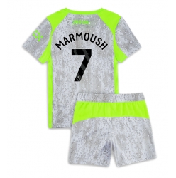Strój piłkarski Manchester City Omar Marmoush #7 Koszulka Trzeciej dziecięce 2025-26 Krótki Rękaw (+ Krótkie spodenki)