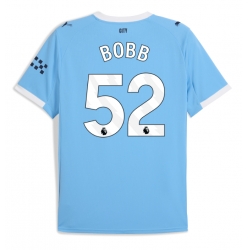 Strój piłkarski Manchester City Oscar Bobb #52 Koszulka Podstawowej 2025-26 Krótki Rękaw