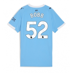 Strój piłkarski Manchester City Oscar Bobb #52 Koszulka Podstawowej damskie 2025-26 Krótki Rękaw