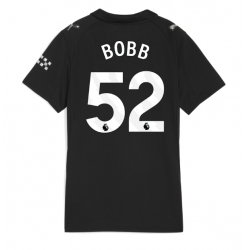 Strój piłkarski Manchester City Oscar Bobb #52 Koszulka Wyjazdowej damskie 2025-26 Krótki Rękaw