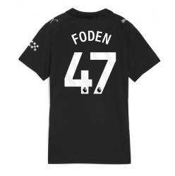 Strój piłkarski Manchester City Phil Foden #47 Koszulka Wyjazdowej damskie 2025-26 Krótki Rękaw