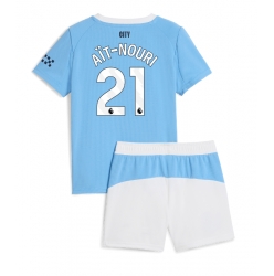 Strój piłkarski Manchester City Rayan Ait-Nouri #21 Koszulka Podstawowej dziecięce 2025-26 Krótki Rękaw (+ Krótkie spodenki)
