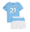 Strój piłkarski Manchester City Rayan Ait-Nouri #21 Koszulka Podstawowej dziecięce 2025-26 Krótki Rękaw (+ Krótkie spodenki)