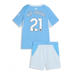 Strój piłkarski Manchester City Rayan Ait-Nouri #21 Koszulka Podstawowej dziecięce 2026-27 Krótki Rękaw (+ Krótkie spodenki)