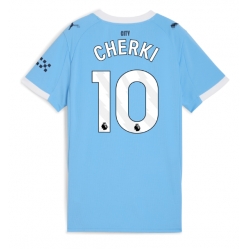 Strój piłkarski Manchester City Rayan Cherki #10 Koszulka Podstawowej damskie 2025-26 Krótki Rękaw