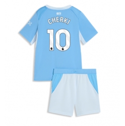 Strój piłkarski Manchester City Rayan Cherki #10 Koszulka Podstawowej dziecięce 2026-27 Krótki Rękaw (+ Krótkie spodenki)