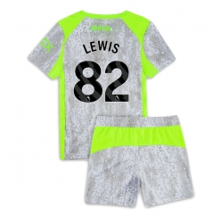 Strój piłkarski Manchester City Rico Lewis #82 Koszulka Trzeciej dziecięce 2025-26 Krótki Rękaw (+ Krótkie spodenki)
