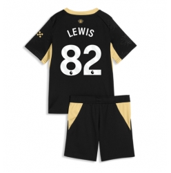 Strój piłkarski Manchester City Rico Lewis #82 Koszulka Wyjazdowej dziecięce 2026-27 Krótki Rękaw (+ Krótkie spodenki)