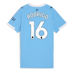 Strój piłkarski Manchester City Rodri Hernandez #16 Koszulka Podstawowej damskie 2025-26 Krótki Rękaw