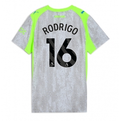 Strój piłkarski Manchester City Rodri Hernandez #16 Koszulka Trzeciej damskie 2025-26 Krótki Rękaw