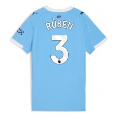 Strój piłkarski Manchester City Ruben Dias #3 Koszulka Podstawowej damskie 2025-26 Krótki Rękaw