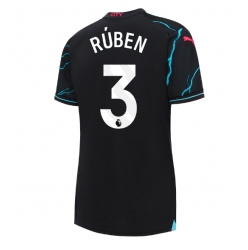 Strój piłkarski Manchester City Ruben Dias #3 Koszulka Trzeciej damskie 2023-24 Krótki Rękaw