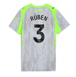 Strój piłkarski Manchester City Ruben Dias #3 Koszulka Trzeciej damskie 2025-26 Krótki Rękaw