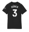 Strój piłkarski Manchester City Ruben Dias #3 Koszulka Wyjazdowej damskie 2025-26 Krótki Rękaw