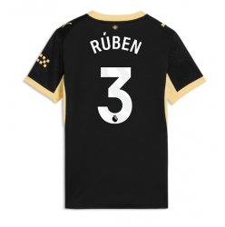 Strój piłkarski Manchester City Ruben Dias #3 Koszulka Wyjazdowej damskie 2026-27 Krótki Rękaw