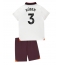 Strój piłkarski Manchester City Ruben Dias #3 Koszulka Wyjazdowej dziecięce 2023-24 Krótki Rękaw (+ Krótkie spodenki)
