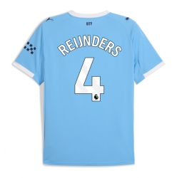 Strój piłkarski Manchester City Tijjani Reijnders #4 Koszulka Podstawowej 2025-26 Krótki Rękaw Strój piłkarski Manchester City Tijjani Reijnders #4 Koszulka Podstawowej 2025-26 Krótki Rękaw