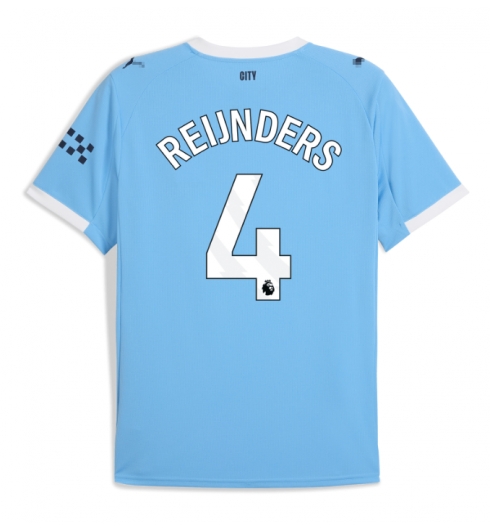 Strój piłkarski Manchester City Tijjani Reijnders #4 Koszulka Podstawowej 2025-26 Krótki Rękaw Strój piłkarski Manchester City Tijjani Reijnders #4 Koszulka Podstawowej 2025-26 Krótki Rękaw
